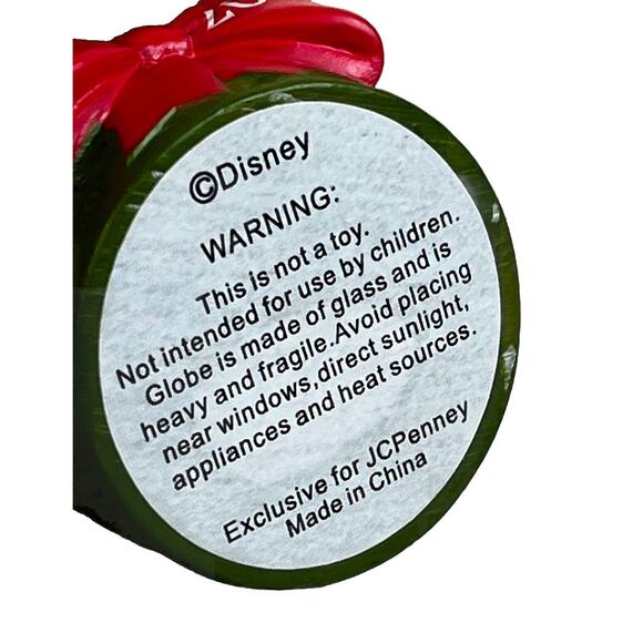 Disney JC Penney Giving Tree 2011 Mickey Mouse Christmas Mini Snow Globe NO BOX - Picture 3 of 6